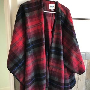 Plaid cape